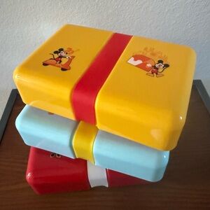 NWT Disney Parks Epcot Food & Wine Festival Bento Box 3 Piece Set.